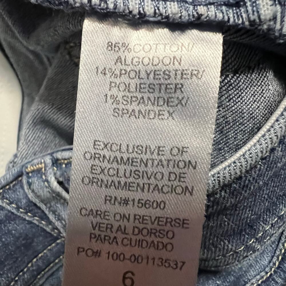 Democracy Ab Tech Jeans Pants Women 6 (29x28.5) Ankle Blue Denim - Picture 6 of 11